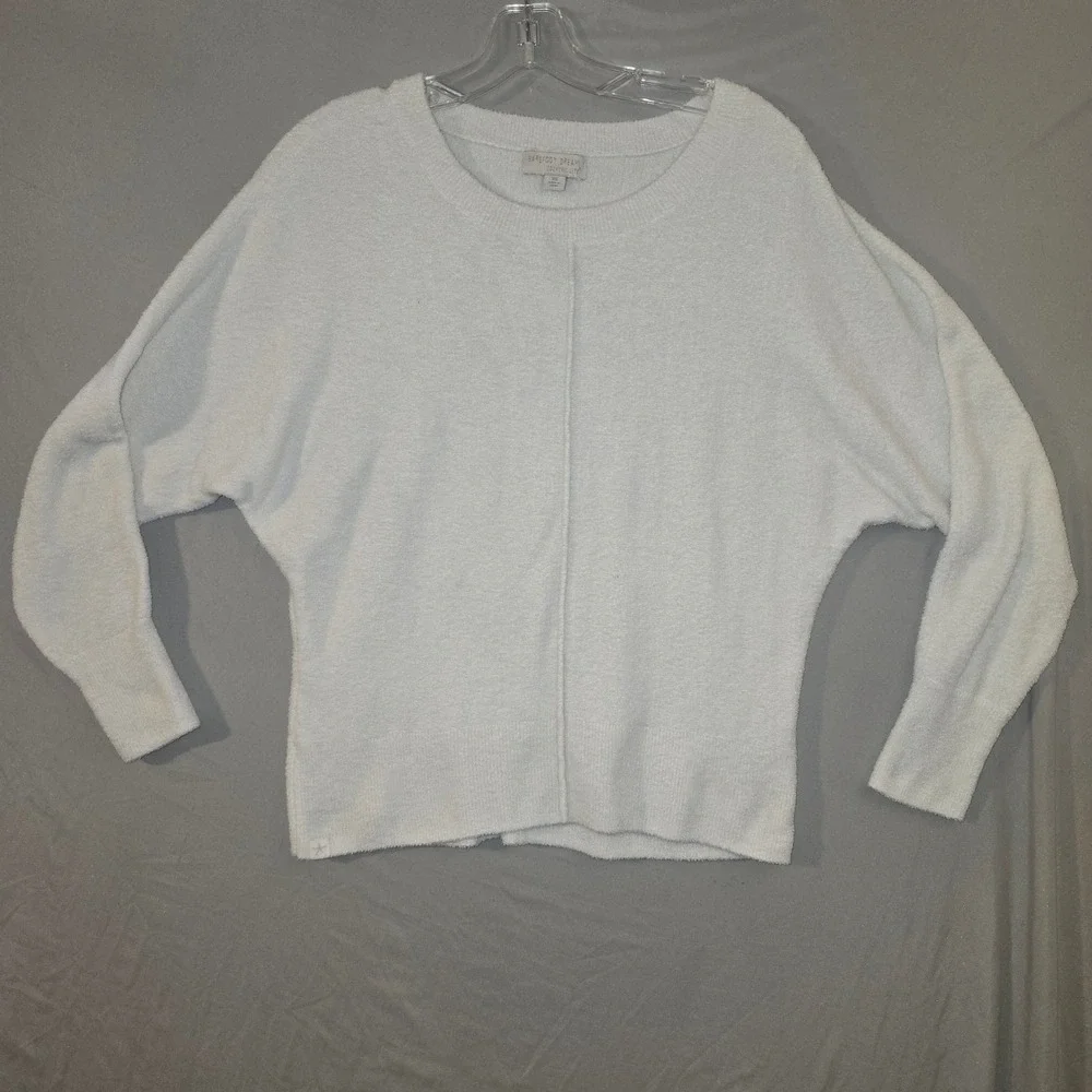 Barefoot Dreams Sweater XS Women Light Blue CozyChic Lite Dolman BDWCL20544